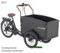 Preview: Elektro Transportfahrrad / Bakfiets Aitour Troy 7 Gang Schwarz, mit Hydraulische Bremsen